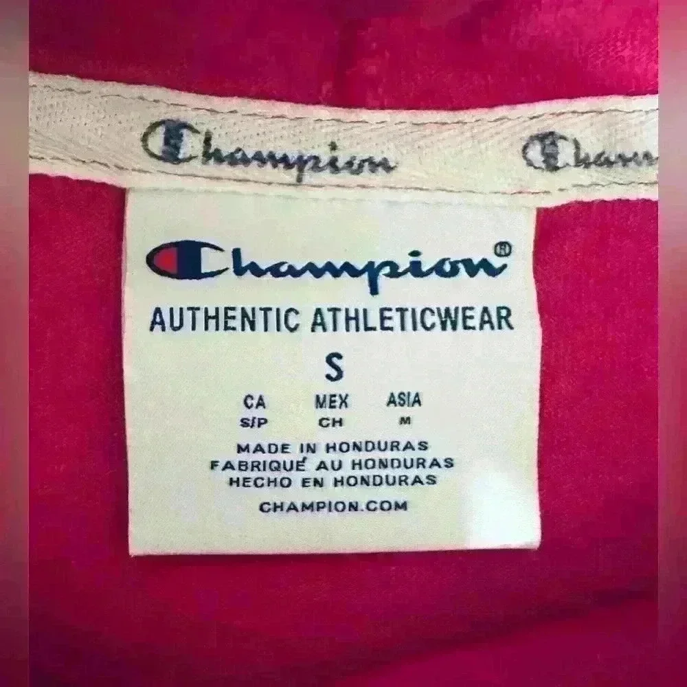 Champion Middleweight Jersey Pullover Hoodie, Women’s Size Small, Fuchsia - Picture 10 of 11